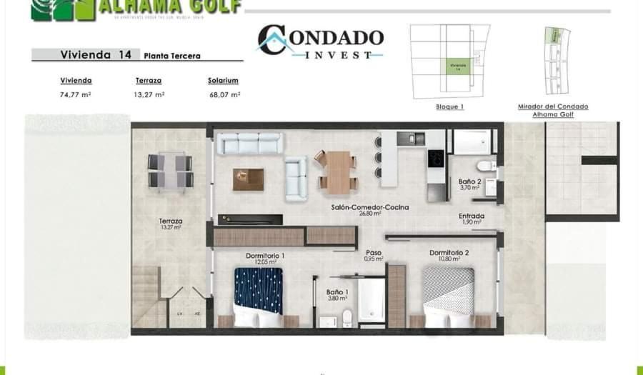 Condado De Alhama Resort , Mirador Apartment Murcia Exterior photo